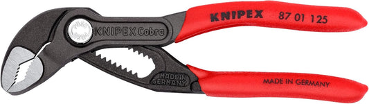 KNIPEX Tools - Cobra Water Pump Pliers (8701125). 5-Inch.Red and Silver