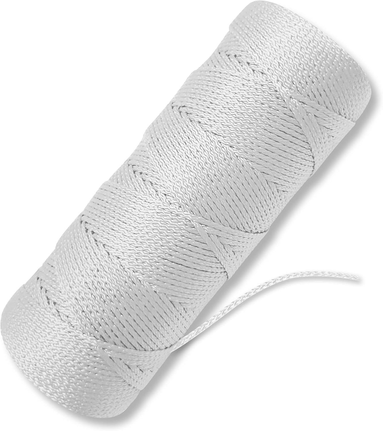 Bright White Twine String - #18 Strong Nylon String - 250 Ft Length - White String for Gardening. Nylon Twine for Plants