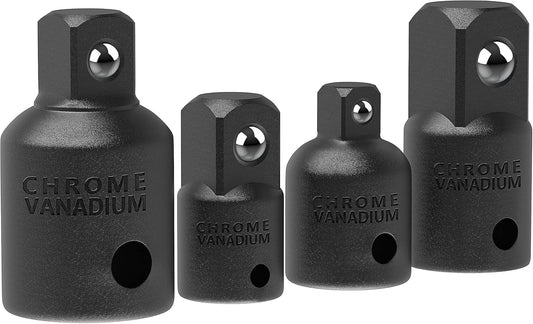 Bates- Impact Socket Adapter and Reducer Set. 4-pcs. Impact Sockets Adapter Sets. Impact Adapter. Socket Adapter Set. 1/2 to 3/8 Socket Adapter. 3/8 to 1/2 Socket Adapter. 3/8 to 1/4 Socket Adapter